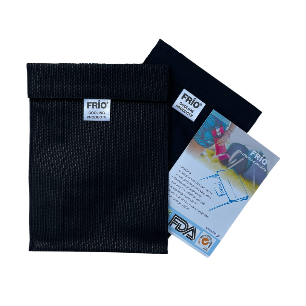 czarne etui frio duże z ulotką