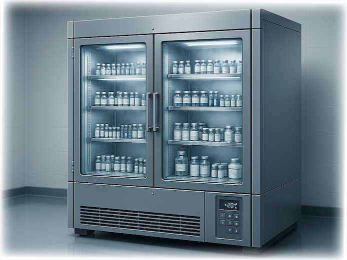 duża lodówka przemysłowa